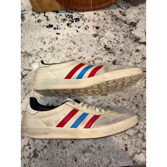 Adidas Gazelle 3-Stripe Casual Retro Sneakers Men’s Sz 11 Red White and Blue main image 10